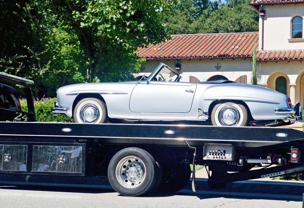 Transport d'une voiture de collection