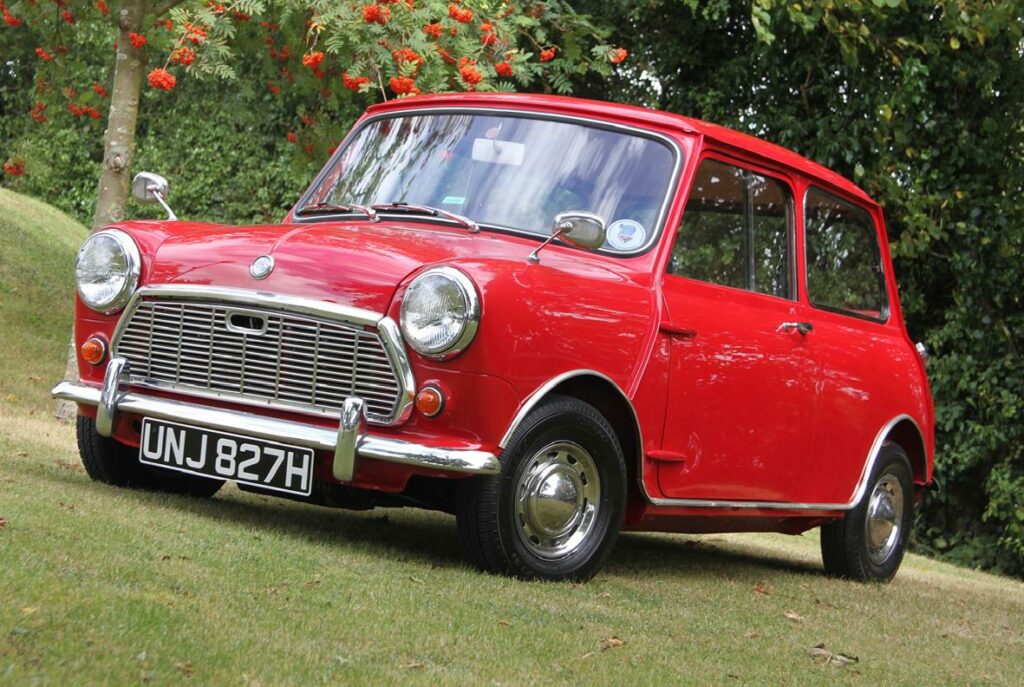 Voiture anglaise de collection Austin Mini