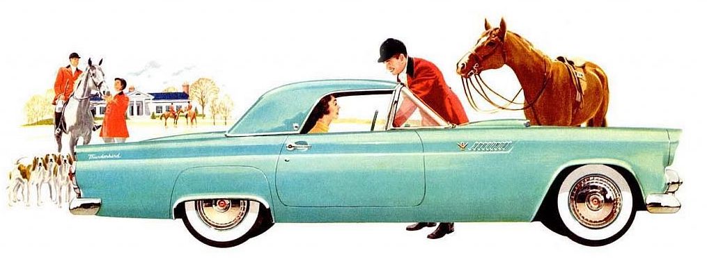 Voiture américaine ancienne Ford Thunderbird