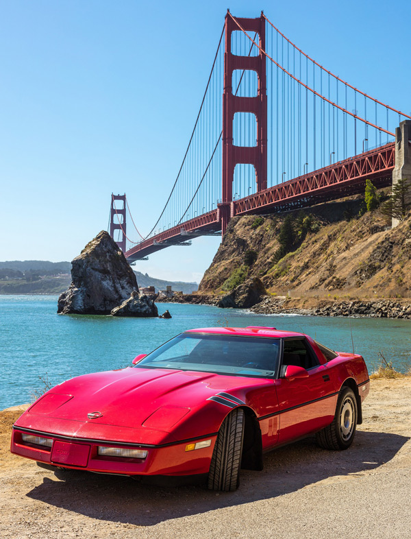 Corvette C4 en Californie