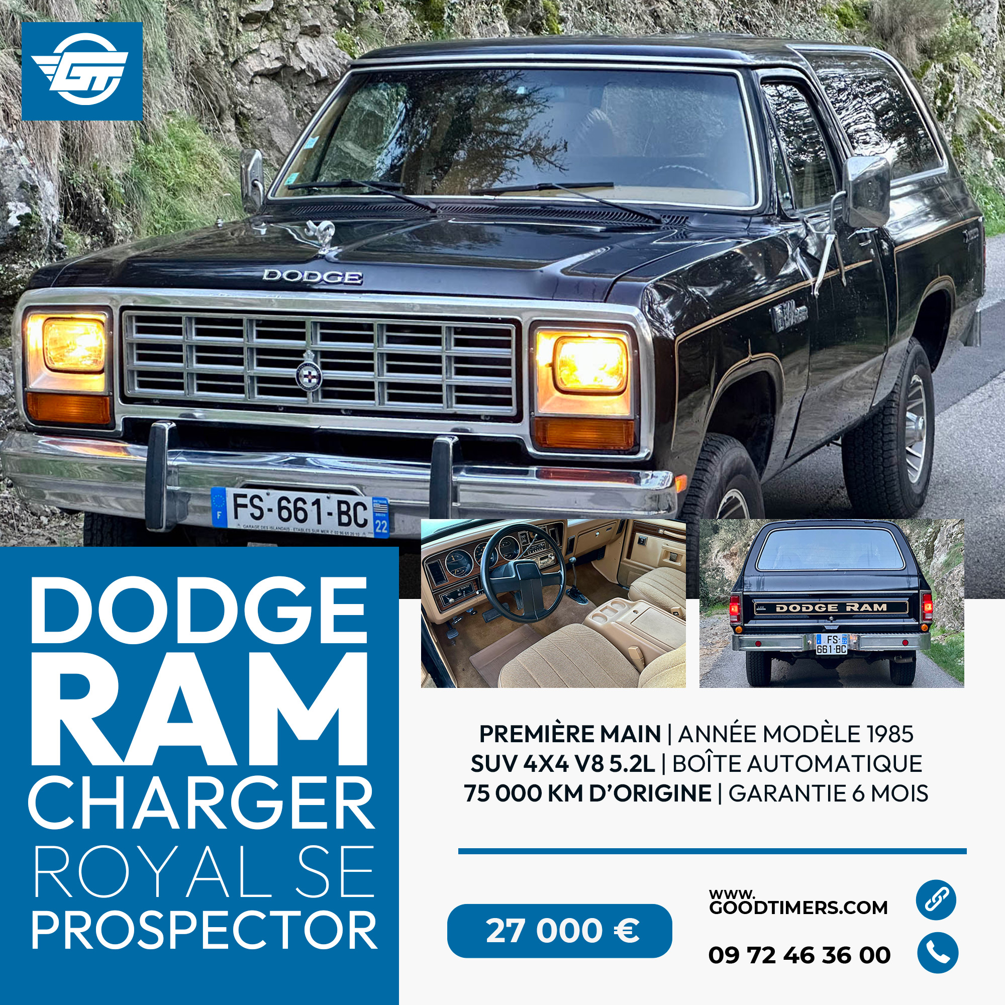 Dodge Ramcharger Royal SE Prospector à vendre