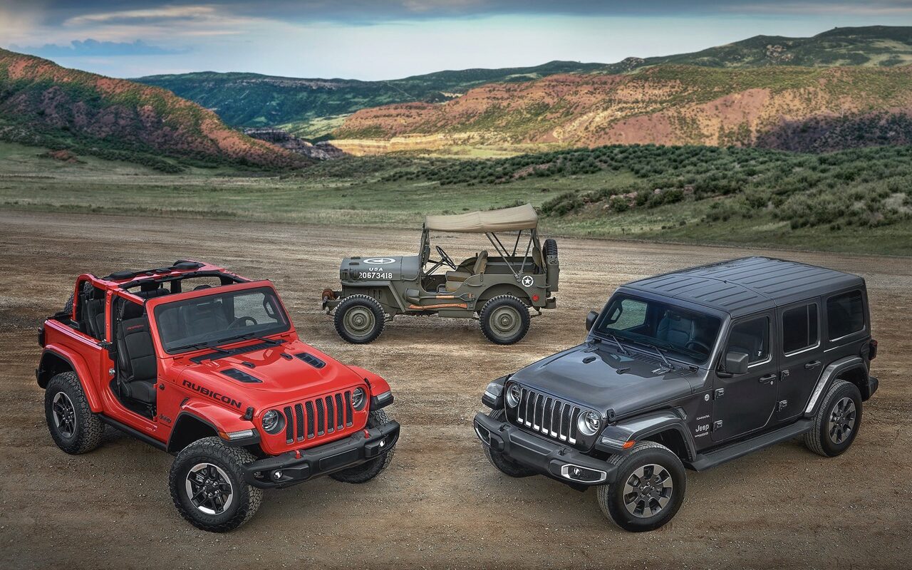 Jeep Wrangler classique et Wrangler récents