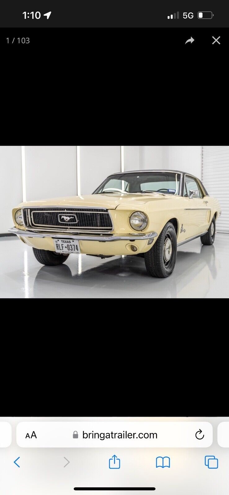 Ford Mustang Coupe 1968 à vendre