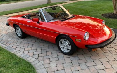 Alfa romeo Spider  1982 red