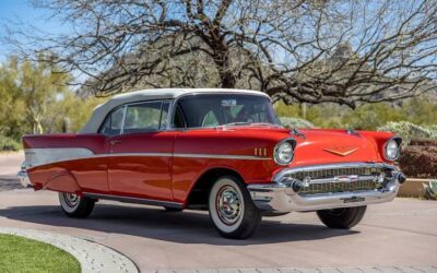 Chevrolet Belair  1957 red