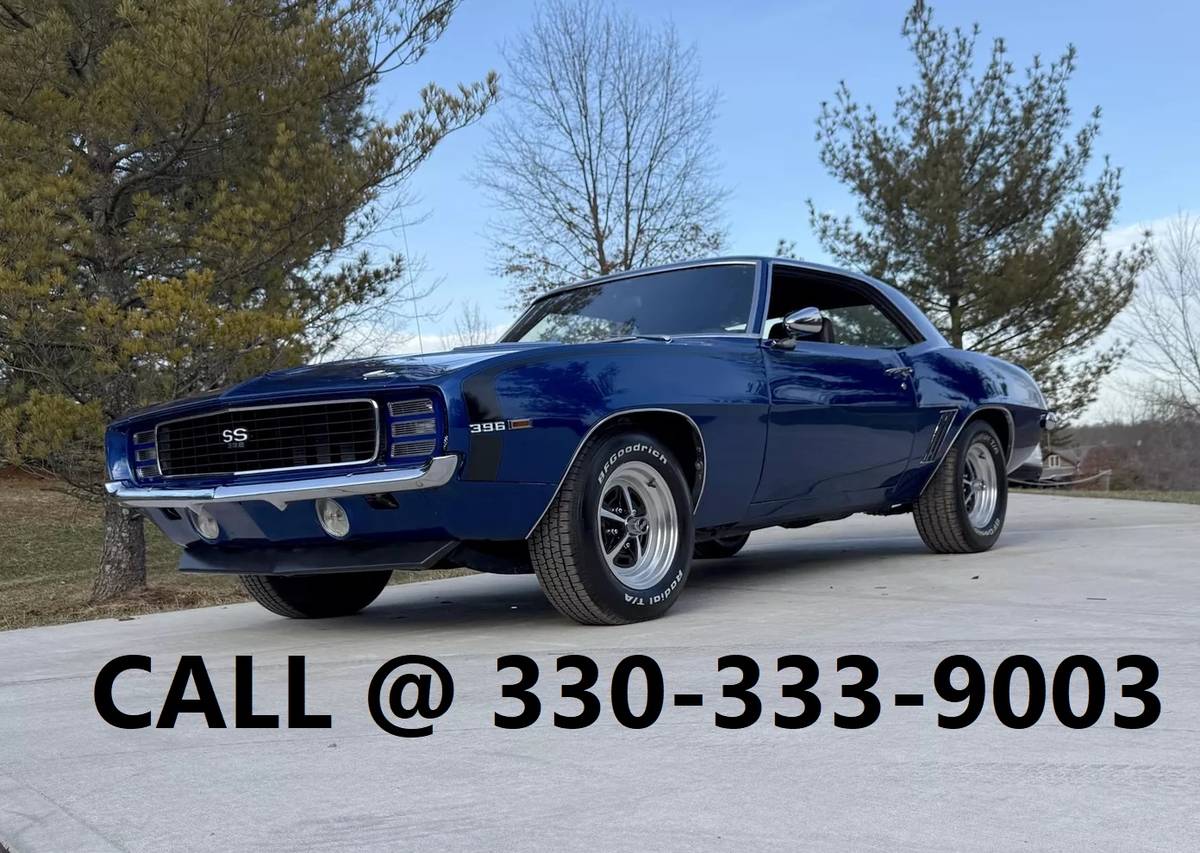 Chevrolet Camaro  1969 blue