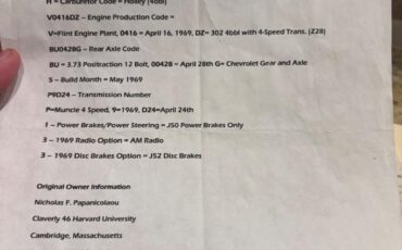 Chevrolet-Camaro-Z28-All-numbers-Matched-original-sales-inv-1969-22