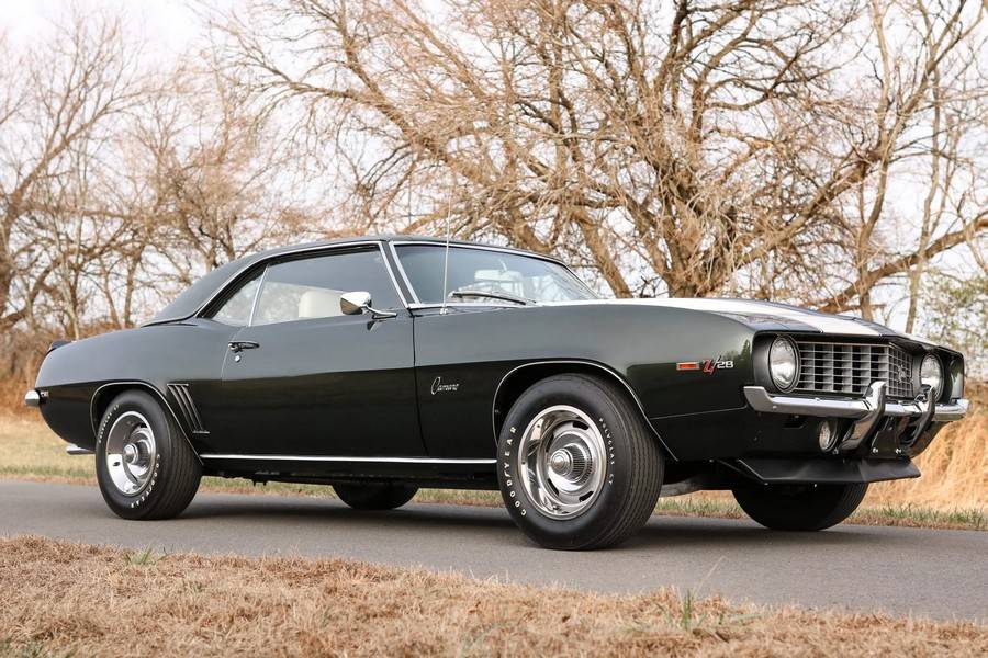Chevrolet-Camaro-z28-1969-green