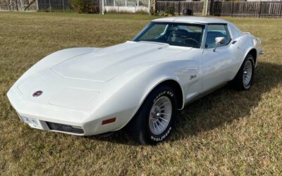 Chevrolet Corvette 454 stingray ls4 4-speed manual  1973 white