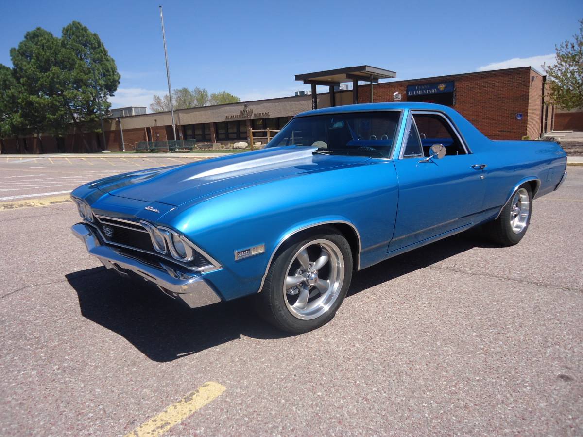 Chevrolet El camino  1968 blue