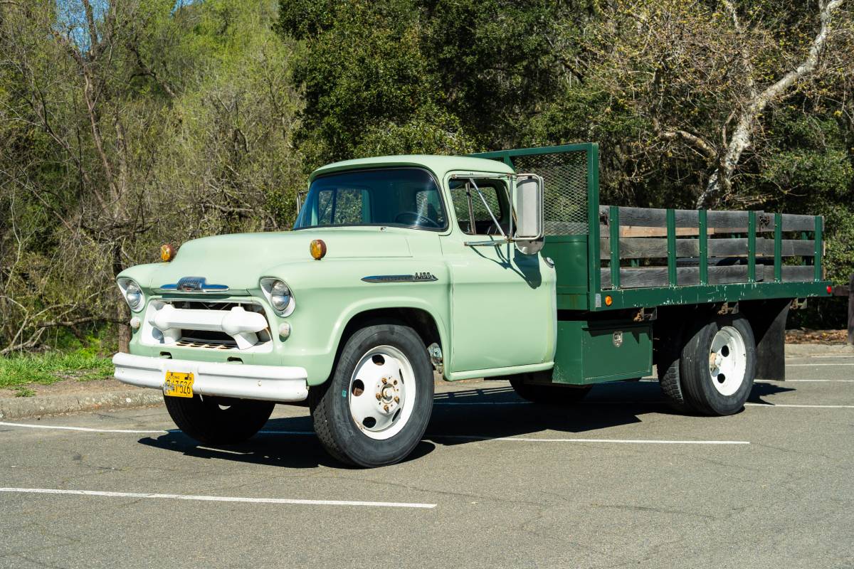 Chevrolet-Flatbed-1957-green