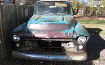 Chevrolet-Short-bed-stepside-pickup-1957-brown-1