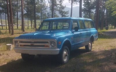 Chevrolet Suburban c10  1968 blue