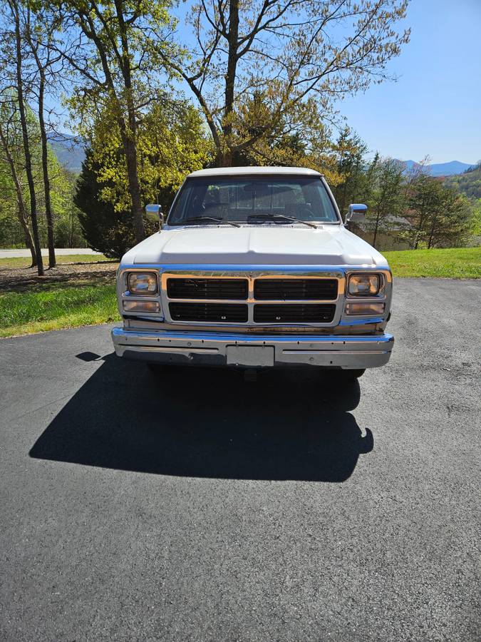Dodge-D-250-diesel-1993-white-1