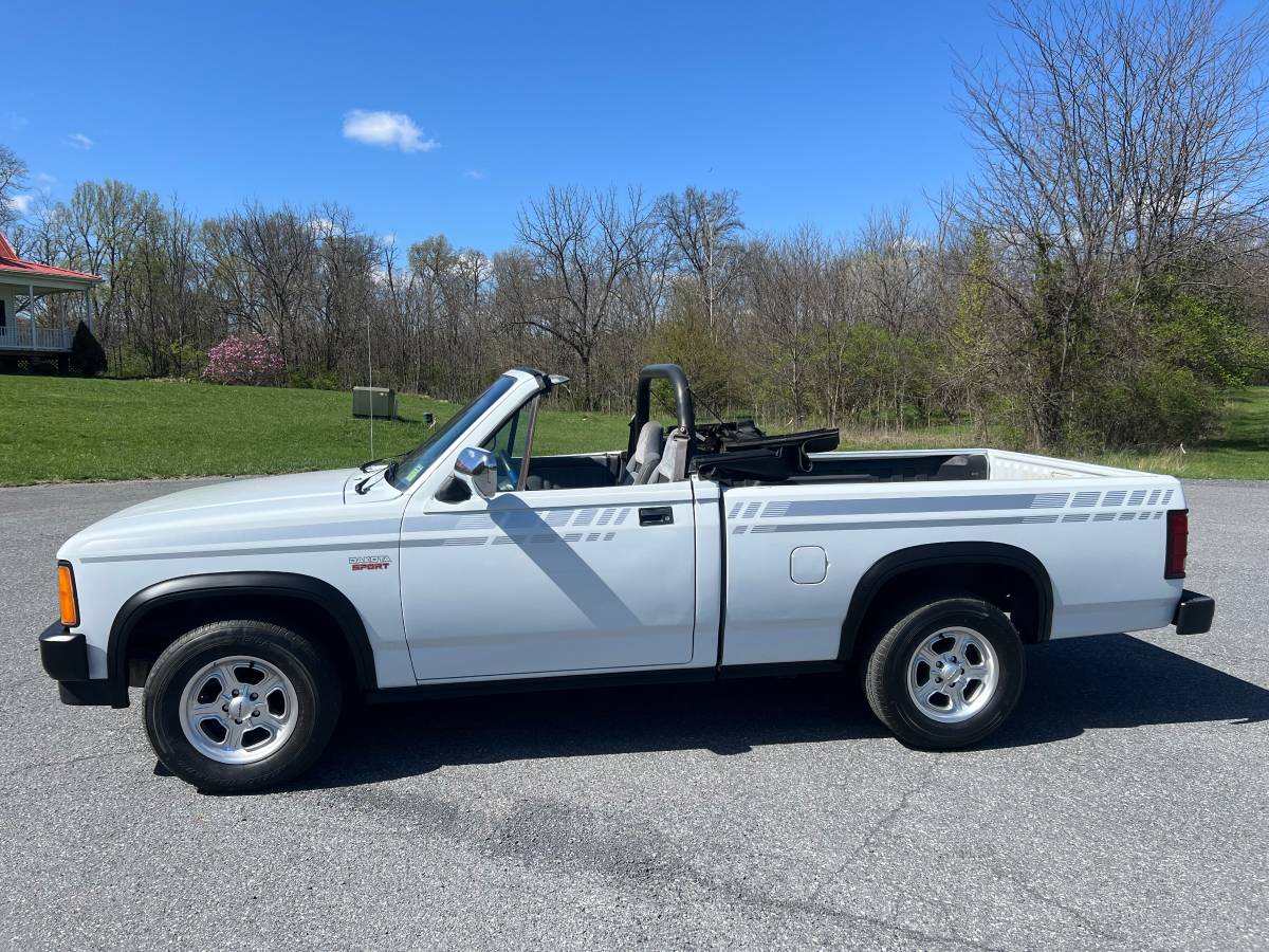Dodge-Dakota-convertible-1990-white-1