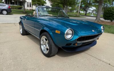 Fiat 124 spider  1979 blue