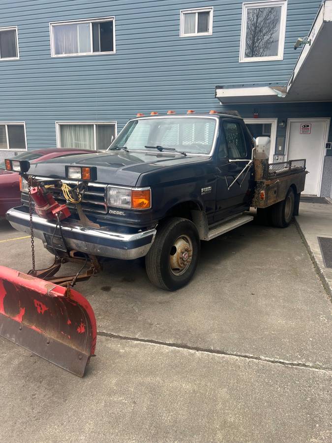 Ford 350 diesel  1991 blue