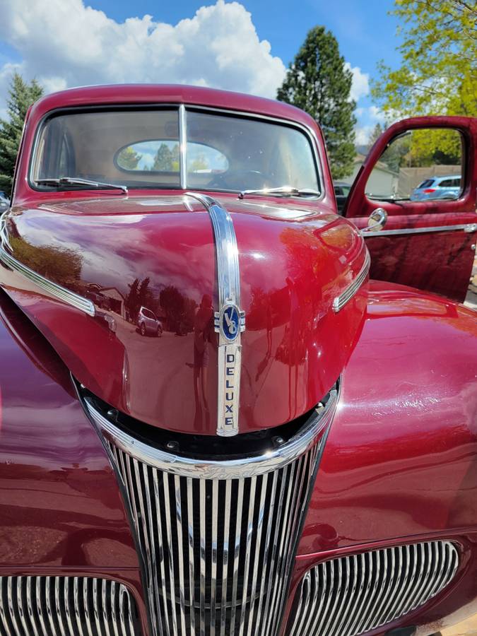 Ford Deluxe business coupe  1941 red