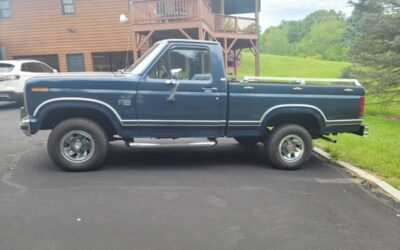 Ford F-150  1986 blue