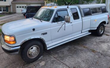Ford-F-350-dually-7.3l-idi-turbo-diesel-1993-white-1