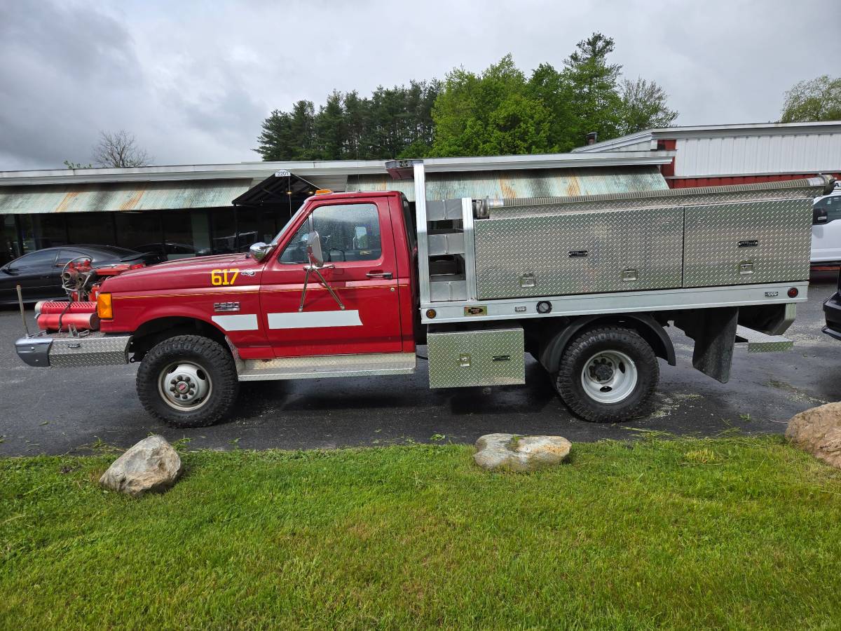 Ford-F-350-super-duty-1989-red