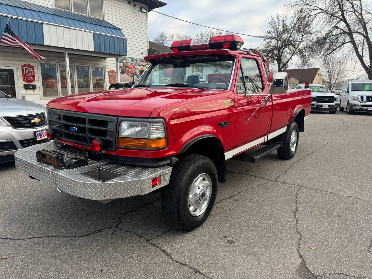 Ford-F-350-xl-4x4-1995-red-1