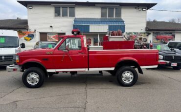 Ford-F-350-xl-4x4-1995-red