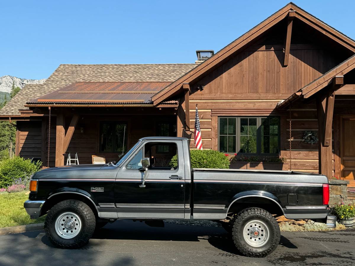 Ford-F150-lariat-xlt-1991-black-1