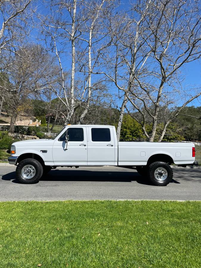 Ford-F350-4x4-diesel-1994-white-2