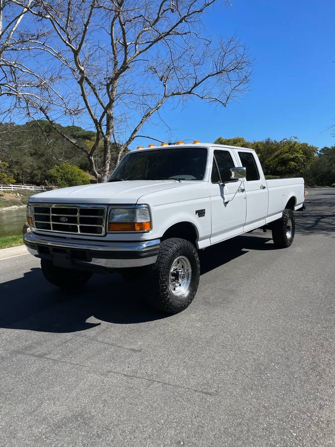 Ford-F350-4x4-diesel-1994-white-4