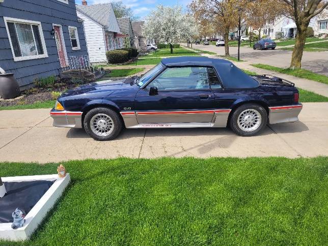 Ford Mustang  1988 blue