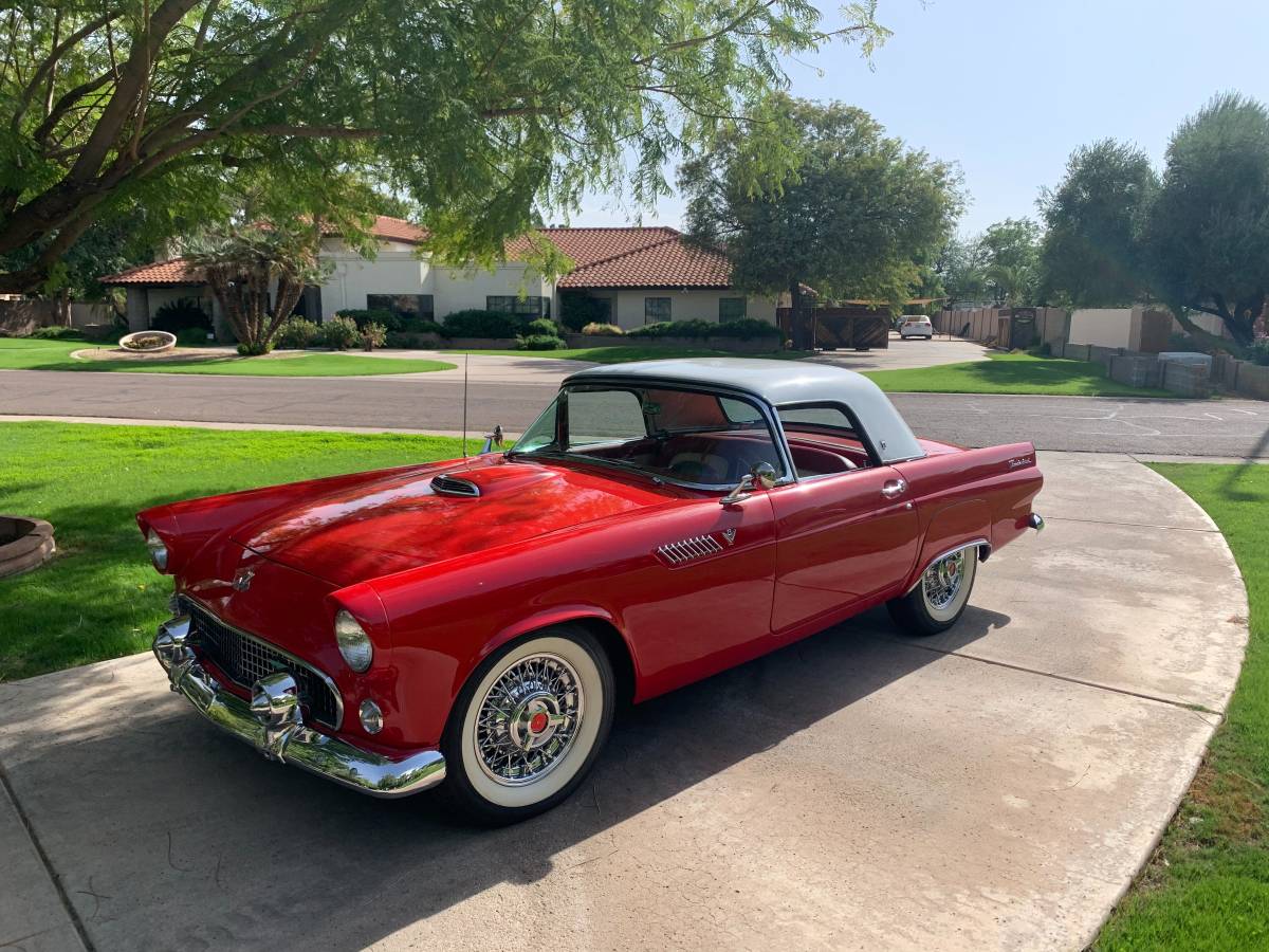 Ford-Thunderbird-convertible-1955-red