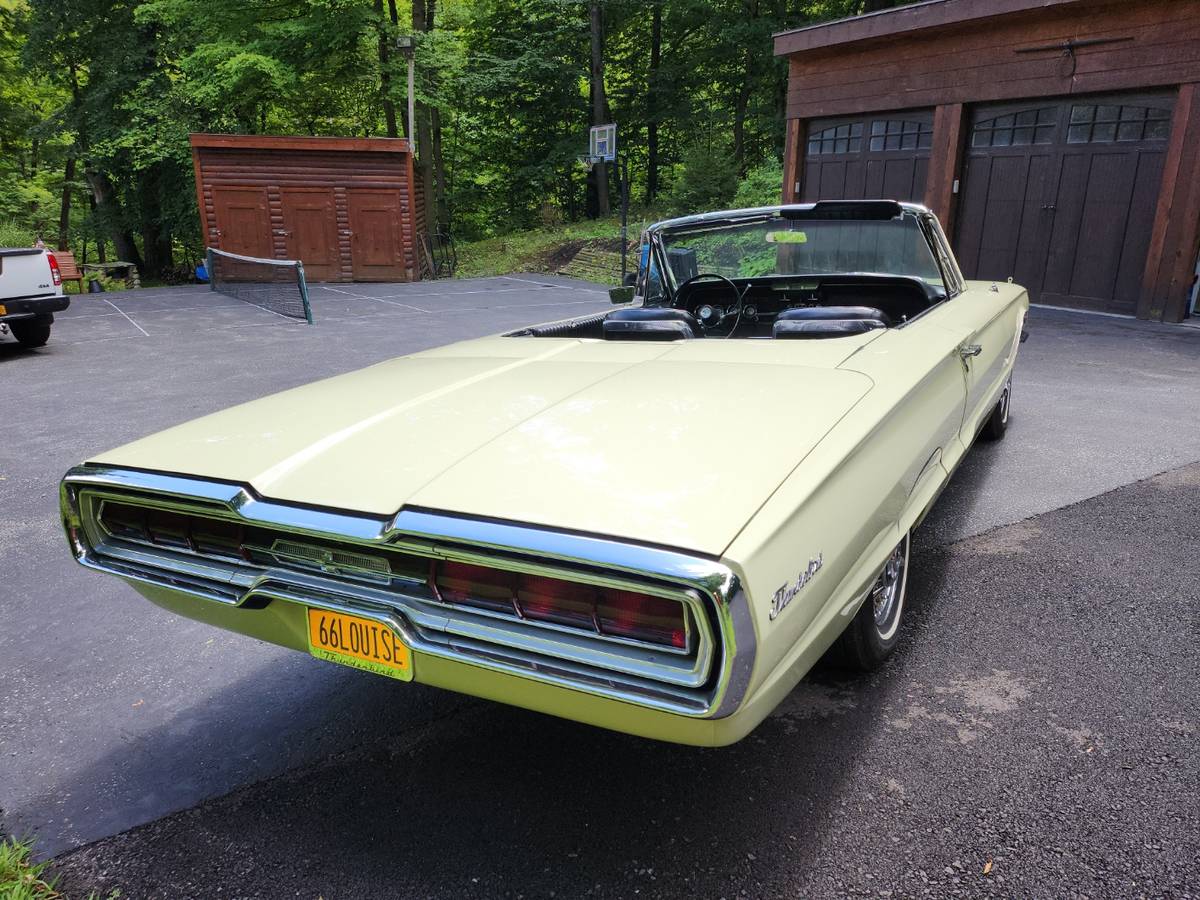 Ford-Thunderbird-convertible-1966-yellow-5