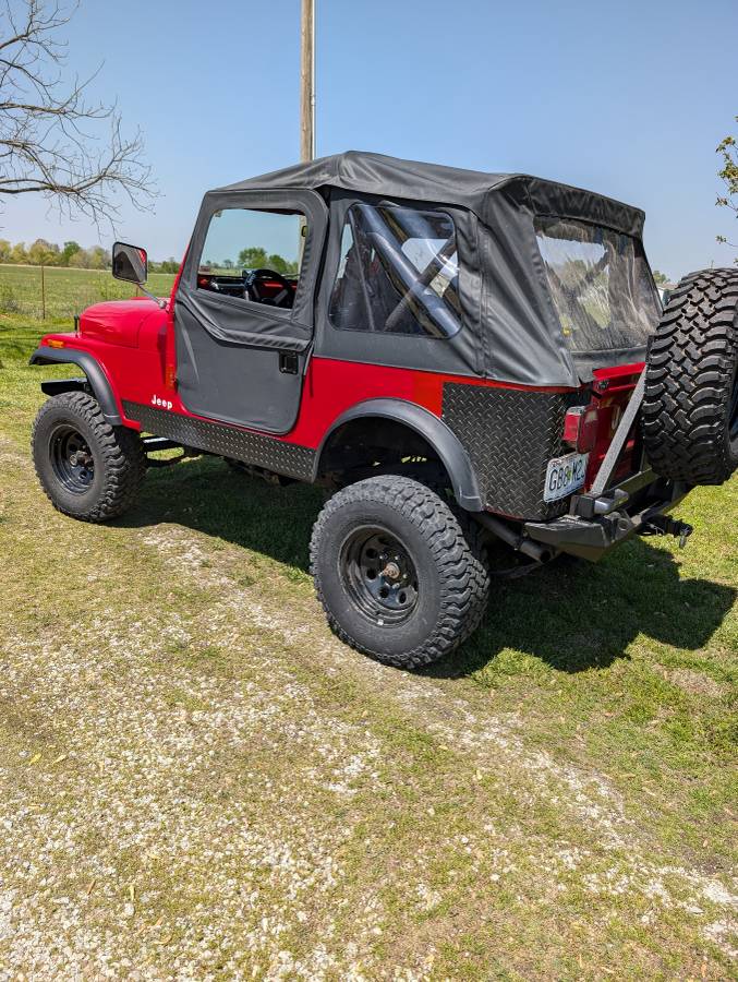 Jeep Cj7  1984 red