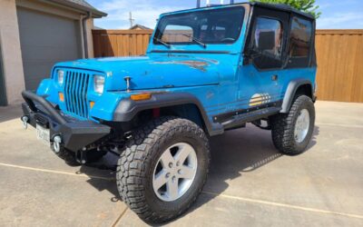 Jeep Wrangler  1990 blue