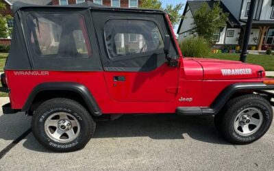 Jeep Wrangler  1994 red