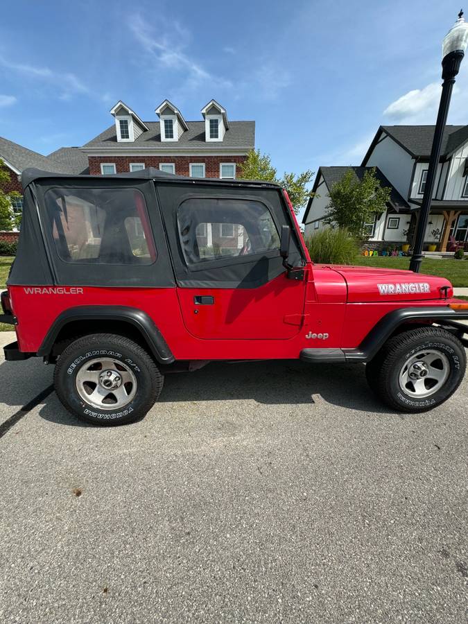 Jeep Wrangler  1994 red