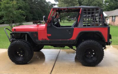 Jeep Wrangler yj  1995 red