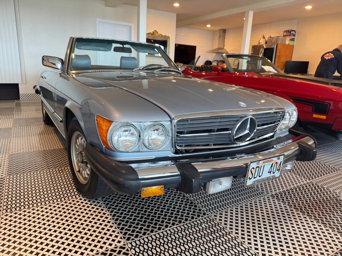 Mercedes-benz -benz 380sl  1982 silver