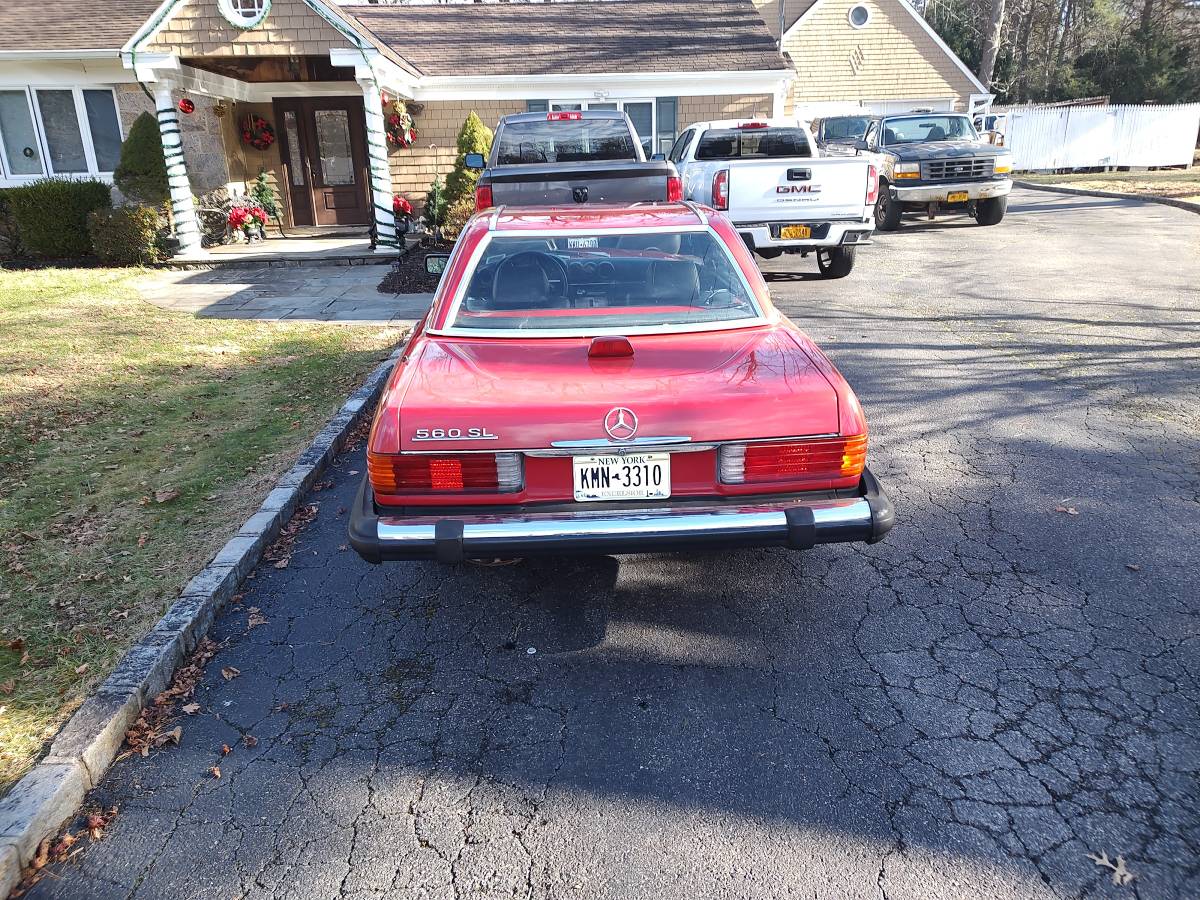 Mercedes-benz -benz 560 560sl  1987 red