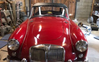 Mg A roadster  1959 red