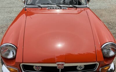 Mg B convertible  1974 orange