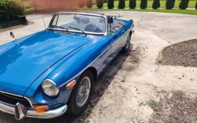 Mg B roadster  1971 blue