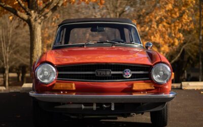 Triumph Tr6  1974 red
