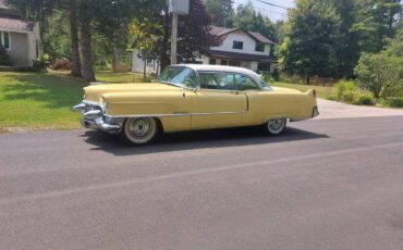 Cadillac-Coup-deville-1955-yellow