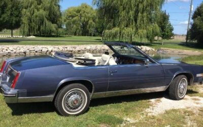 Cadillac Eldorado biarritz  1984 blue