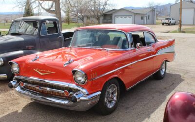 Chevrolet Belair  1957 red