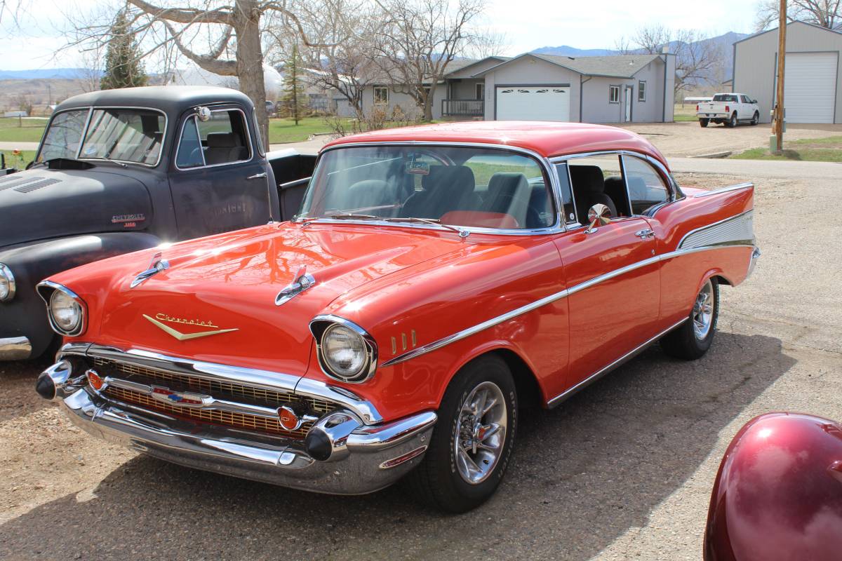 Chevrolet Belair  1957 red