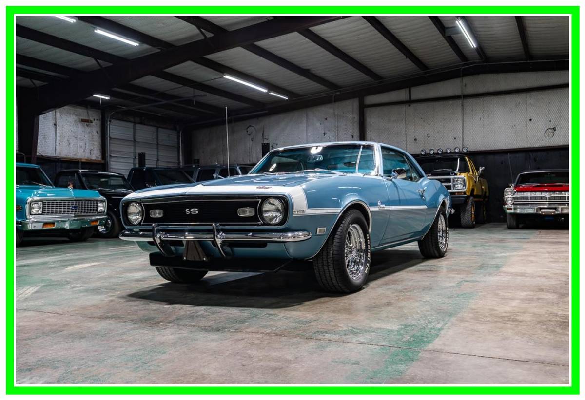 Chevrolet Camaro  1968 blue