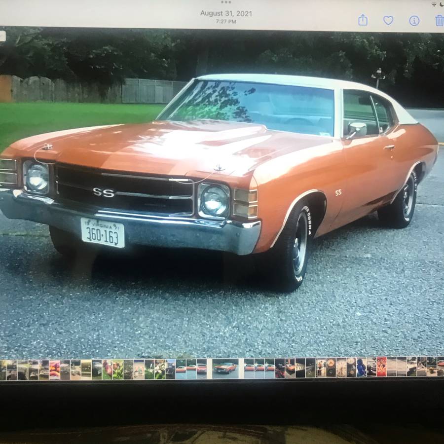 Chevrolet Chevelle ss  1971 orange